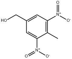 4-메틸-3,5-디니트로벤질 알코올 구조식 이미지