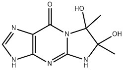9H-Imidazo[1,2-a]purin-9-one,  1,4,6,7-tetrahydro-6,7-dihydroxy-6,7-dimethyl-  (9CI) Structure