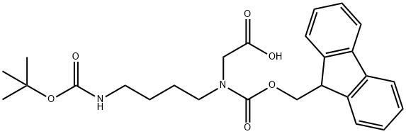 FMOC-N-(4-BOC-AMINOBUTYL)-GLYCINE Structure
