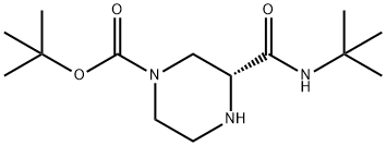 (R)-4-Boc-Piperazine-2-carboxyl-tert-butylamide Structure