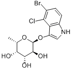 5-BROMO-4-CHLORO-3-INDOXYL-ALPHA-L-FUCOPYRANOSIDE 구조식 이미지