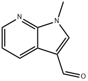 1H-Pyrrolo[2,3-b]pyridine-3-carboxaldehyde, 1-methyl- (9CI) 구조식 이미지
