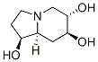 1,6,7-Indolizinetriol, octahydro-, 1S-(1.alpha.,6.beta.,7.alpha.,8a.beta.)- 구조식 이미지