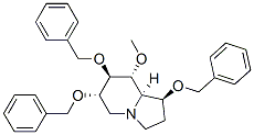 Indolizine, octahydro-8-methoxy-1,6,7-tris(phenylmethoxy)-, 1S-(1.alpha.,6.beta.,7.alpha.,8.beta.,8a.beta.)- 구조식 이미지