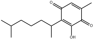 2-(1,5-Dimethylhexyl)-3-hydroxy-5-methyl-2,5-cyclohexadiene-1,4-dione 구조식 이미지