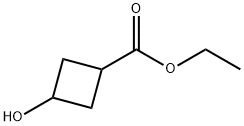 3-Hydroxy-cyclobutanecarboxylic acid ethyl ester 구조식 이미지