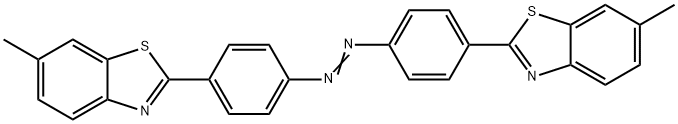 2,2'-(azodi-p-phenylene)bis(6-methylbenzothiazole) Structure