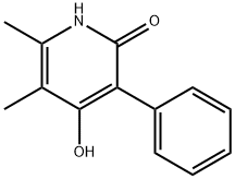 2(1H)-Pyridinone, 4-hydroxy-5,6-dimethyl-3-phenyl- (9CI) 구조식 이미지