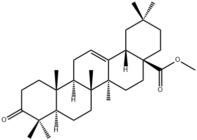 3-Oxoolean-12-en-28-oic acid methyl ester Structure