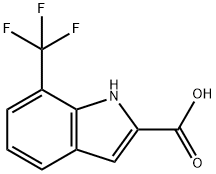 7-(trifluoromethyl)-1H-indole-2-carboxylic acid Structure