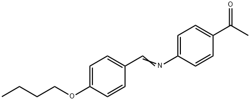 4'-N-BUTOXYBENZYLIDENE-4-ACETYLANILINE Structure