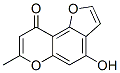 4-Hydroxy-7-methyl-9H-furo[2,3-f][1]benzopyran-9-one Structure