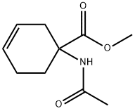 3-Cyclohexene-1-carboxylicacid,1-(acetylamino)-,methylester(9CI) Structure