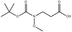 N-Boc-N-methoxy-3-aminopropionic acid Structure