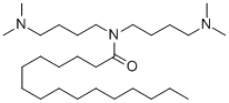 N,N-비스[4-(디메틸아미노)부틸]헥사데칸아미드 구조식 이미지