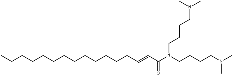 (E)-N,N-Bis[4-(dimethylamino)butyl]-2-hexadecenamide Structure