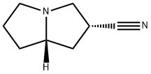 1H-Pyrrolizine-2-carbonitrile,hexahydro-,(2R-trans)-(9CI) Structure