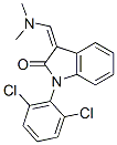 (3Z)-1-(2,6-dichlorophenyl)-3-(dimethylaminomethylidene)indol-2-one 구조식 이미지