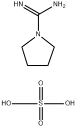 비스(피롤리딘-1-카르복스아미딘)황산염 구조식 이미지