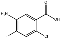5-AMino-2-chloro-4-fluorobenzoic acid Structure