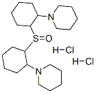 1-[2-[2-(1-piperidyl)cyclohexyl]sulfinylcyclohexyl]piperidine dihydroc hloride Structure