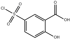 5-CHLOROSULFONYL-2-HYDROXYBENZOIC ACID 구조식 이미지