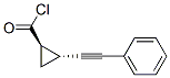 Cyclopropanecarbonyl chloride, 2-(phenylethynyl)-, trans- (9CI) Structure