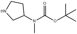 3-N-Boc-3-N-메틸아미노피롤리딘 구조식 이미지