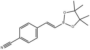 4-cyano-trans-beta-styrylboronic acid pinacol ester Structure
