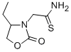3-Oxazolidineethanethioamide, 4-ethyl-2-oxo- Structure
