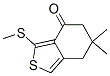 6,6-dimethyl-3-(methylthio)-4,5,6,7-tetrahydrobenzo[c]thiophen-4-one Structure