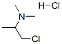 2-chloro-1-methylethyl(dimethyl)amine hydrochloride Structure