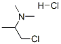 2-클로로-1-메틸에틸(디메틸)아민염산염 구조식 이미지