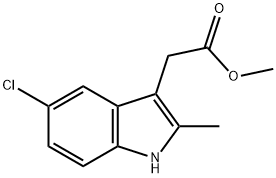 METHYL (5-CHLORO-2-METHYL-1H-INDOL-3-YL)ACETATE Structure