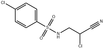 4-CHLORO-N-(2-CHLORO-2-CYANO-ETHYL)-BENZENESULFONAMIDE Structure