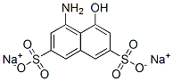 4-아미노-5-히드록시나프탈렌-2,7-디술폰산,나트륨염 구조식 이미지