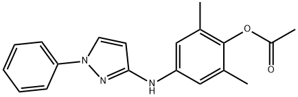 [2-methyl-4-[(1-phenylpyrazol-3-yl)amino]phenyl] propanoate Structure