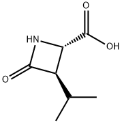 2-Azetidinecarboxylicacid,3-(1-methylethyl)-4-oxo-,trans-(9CI) 구조식 이미지