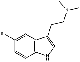 5-브로모-N,N-디메틸트립타민 구조식 이미지