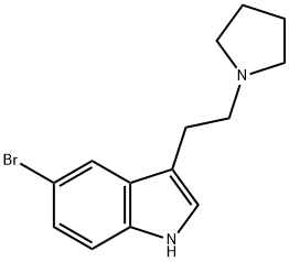 5-BROMO-3-[2-(1-PYRROLIDINYL)ETHYL]-1H-INDOLE 구조식 이미지