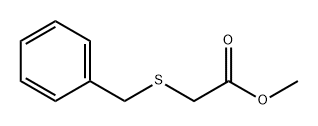 Benzyl(2-methoxy-2-oxoethyl) sulfide Structure