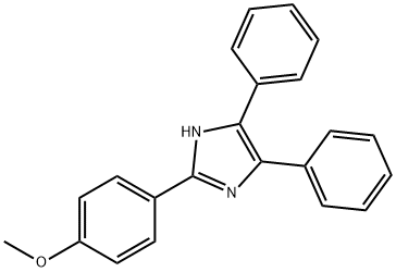 2-(2-METHOXYPHENYL)-4,5-DIPHENYL-1H-IMIDAZOLE 구조식 이미지