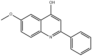 4-HYDROXY-6-METHOXY-2-PHENYLQUINOLINE Structure