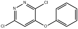 PYRIDAZINE, 3,6-DICHLORO-4-PHENOXY- Structure
