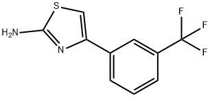 4-(3-(트리플루오로메틸)페닐)티아졸-2-아민 구조식 이미지