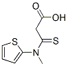 Propanoic  acid,  3-(methyl-2-thienylamino)-3-thioxo- Structure