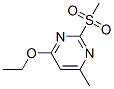 Pyrimidine, 4-ethoxy-6-methyl-2-(methylsulfonyl)- (9CI) Structure