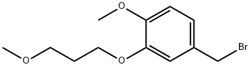 Benzene, 4-(bromomethyl)-1-methoxy-2-(3-methoxypropoxy)- Structure