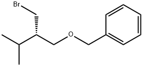 1-(((S)-2-(Bromomethyl)-3-methylbutoxy)methyl)benzene 구조식 이미지