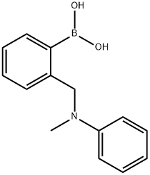 2-(N-메틸-N-페닐)아미노메틸벤젠붕소산 구조식 이미지